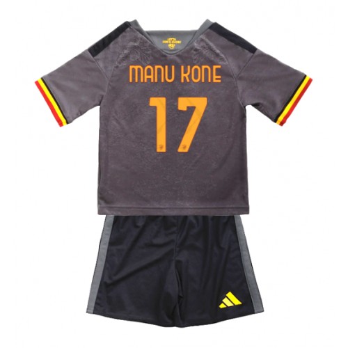 AS Roma Manu Kone #17 Tredjeställ Barn 2026-27 Kortärmad (+ Korta byxor)